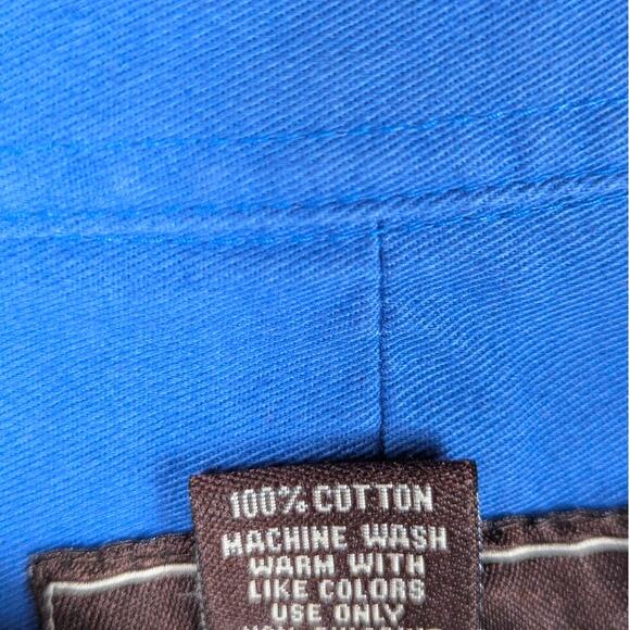 Steve & Barry’s XXL Blue Shirt Men Button Down 100% Cotton Long Sleeve Work - Picture 3 of 4